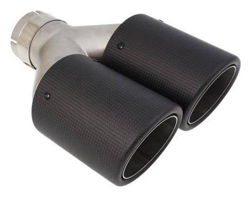 Końcówka tłumika 101mmx2 wejście 63mm Carbon Matt