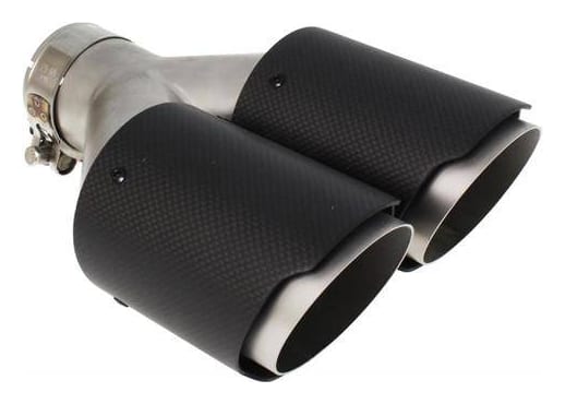 Końcówka tłumika 101mmx2 wejście 76mm Carbon Matt