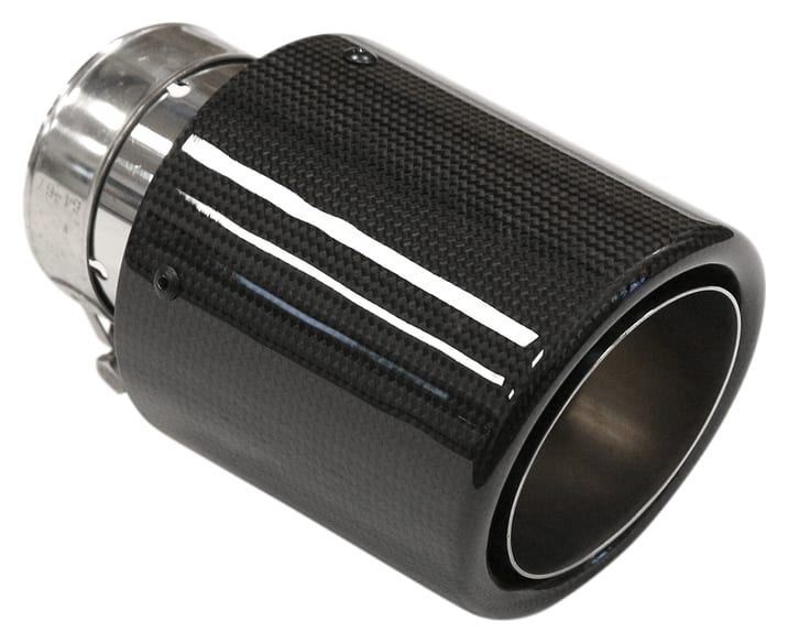 Końcówka tłumika 114mm wejście 63mm Carbon Gloss