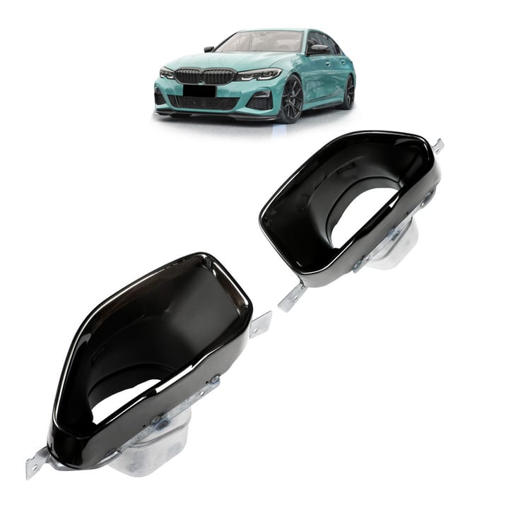 Końcówki tłumika Czarny BMW 3 G20 G21 2018-obecnie