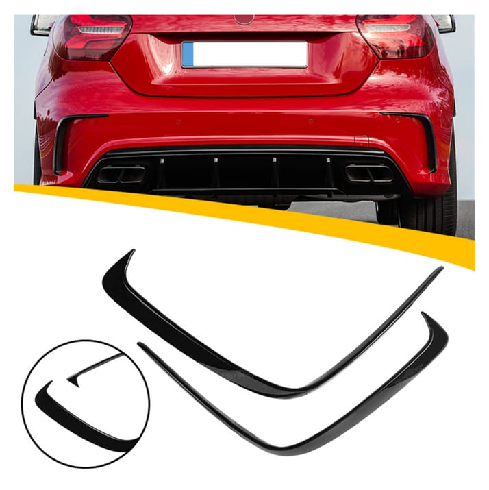 Kratka Mercedes-Benz A W176 Zderzak Tył Gloss Black
