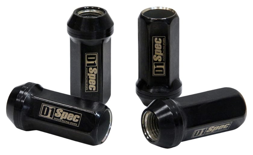 Kute Nakrętki Racing D1Spec Stal M12x1,5 37mm Czarne