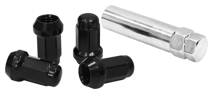 Kute nakrętki zabezpieczające D1Spec Stal M12x1,5 Black