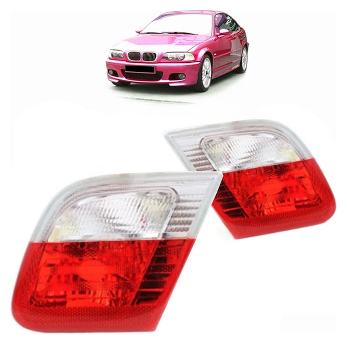 Lampa BMW 3 E46 Tył Wewnętrzna Lewa Red-Clear