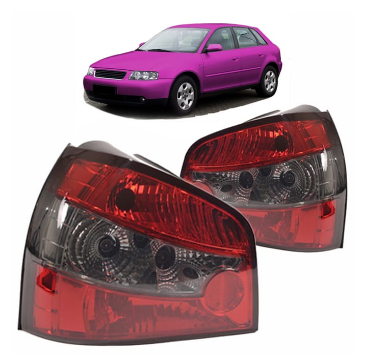 Lampy Audi A3 8L Tył Crystal Red Smoke