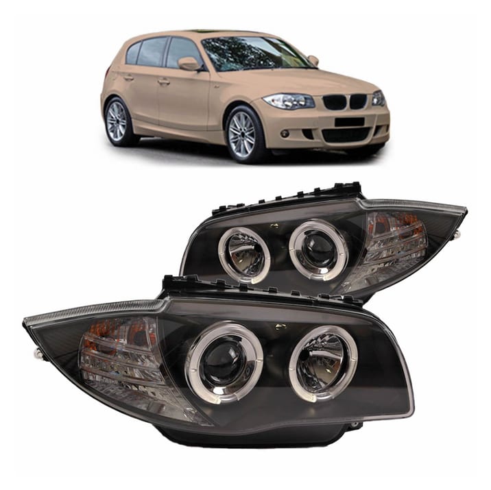 Lampy BMW 1 E81 E82 E87 E88 Przód Black