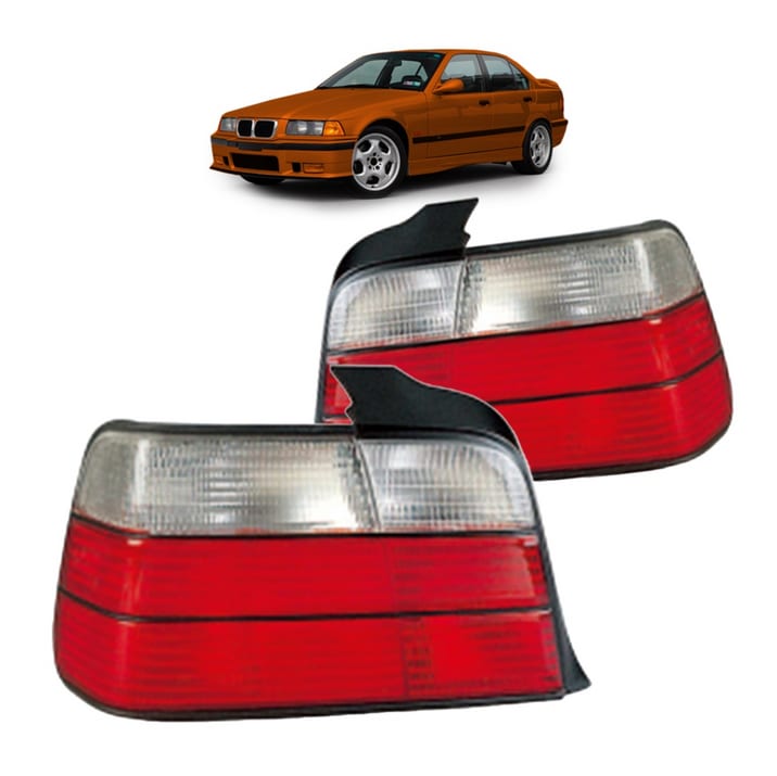 Lampy BMW 3 E36 Tył Red Clear