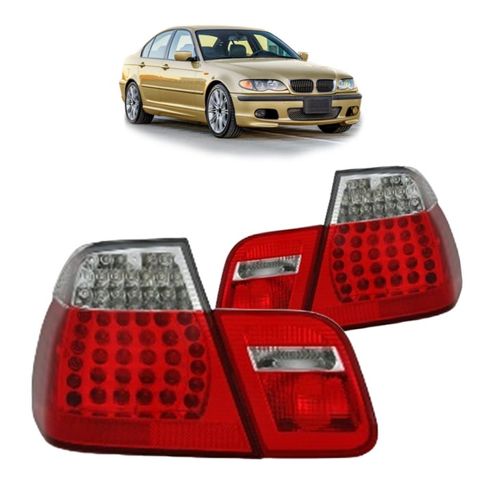 Lampy BMW 3 E46 Facelift Tył LED Red-Clear
