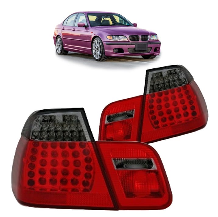 Lampy BMW 3 E46 Facelift Tył LED Red-Smoke
