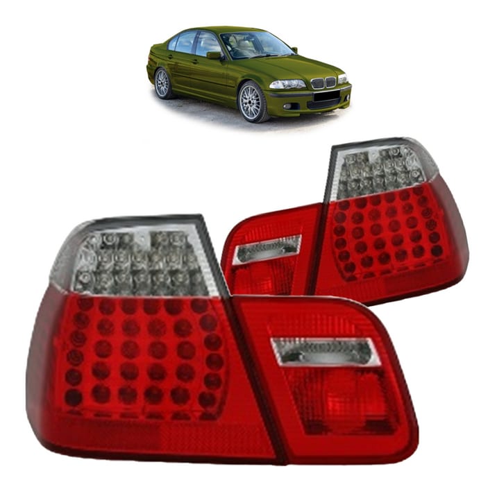 Lampy BMW 3 E46 Tył LED Red-Clear
