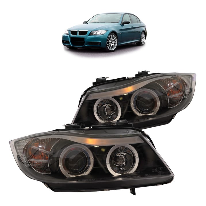 Lampy BMW 3 E90 E91 Przód Black
