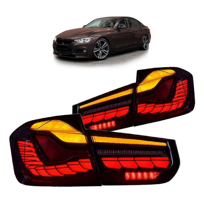 Lampy BMW 3 F30 F80 Tył Dynamic LED Smoke