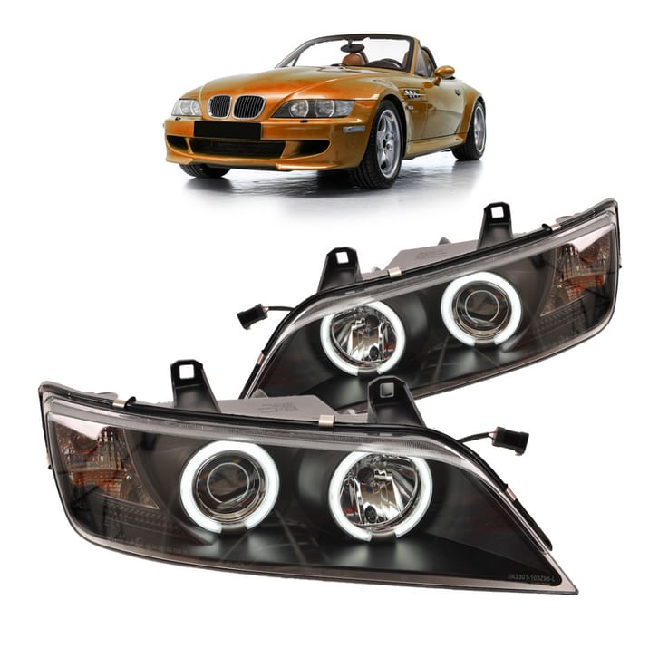 Lampy BMW Z3 3 E36 Przód CCFL Black