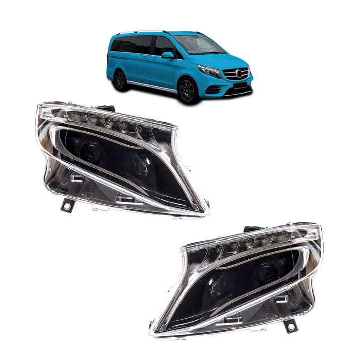 Lampy Mercedes-Benz V W447 Przód Black
