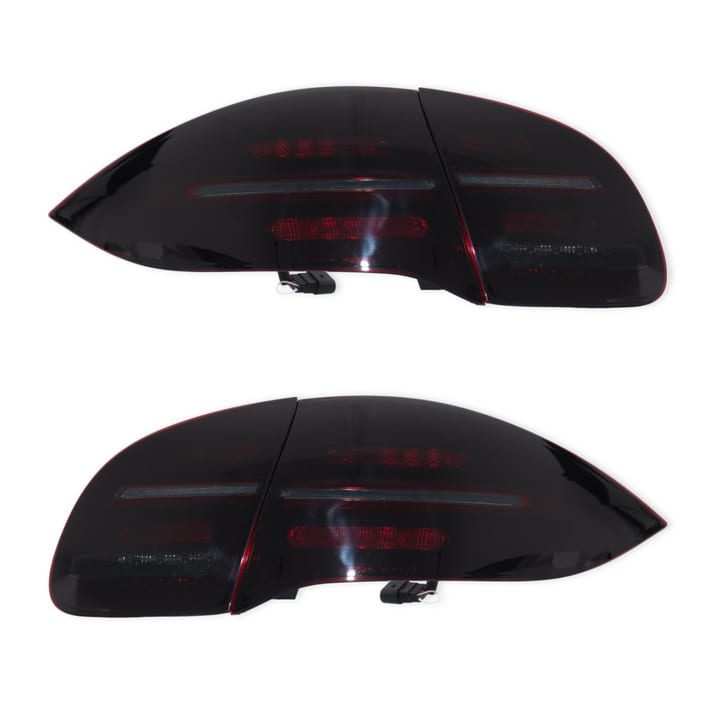 Lampy Porsche Cayenne II Tył Dynamic LED Black-Red Smoke