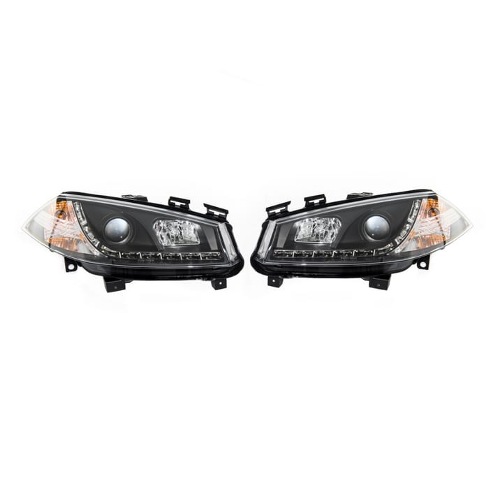 Lampy RENAULT MEGANE II Przód Black