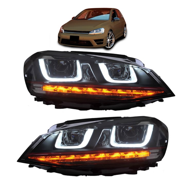Lampy Volkswagen Golf 7 Przód Red