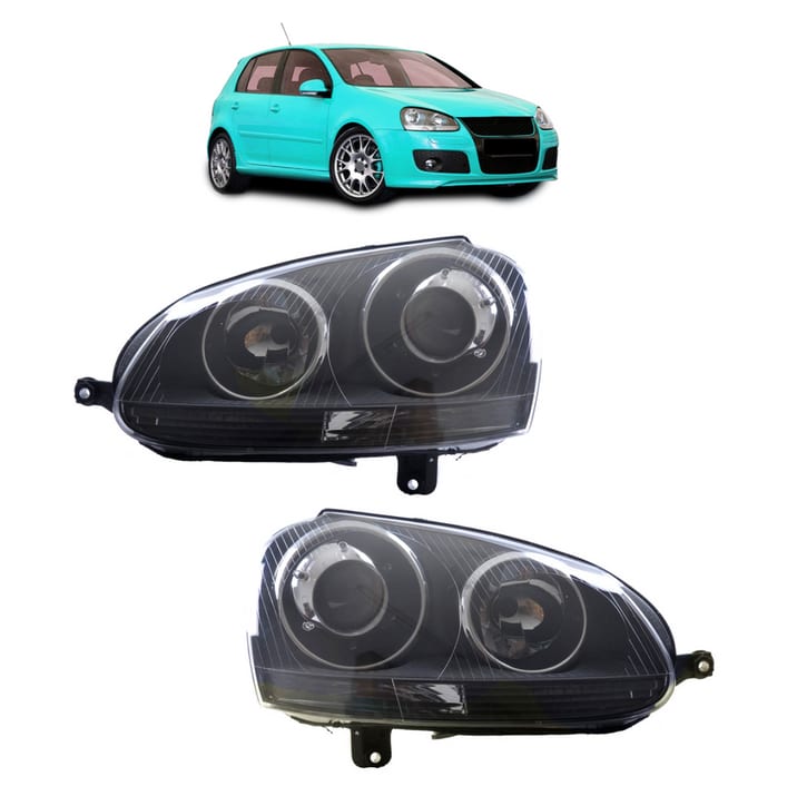 Lampy Volkswagen Golf V Przód Black