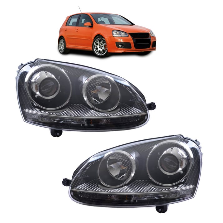 Lampy Volkswagen Golf V Przód Chrome
