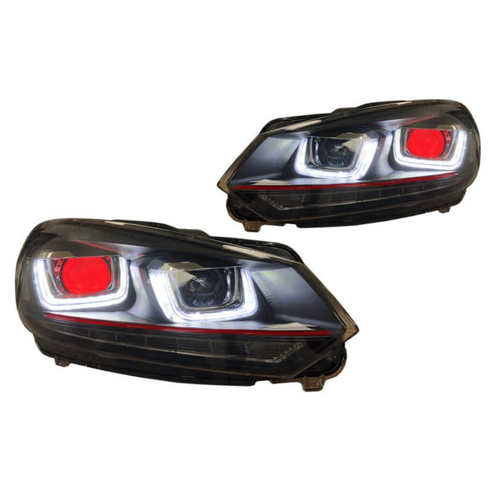 Lampy Volkswagen Golf VI Przód Red