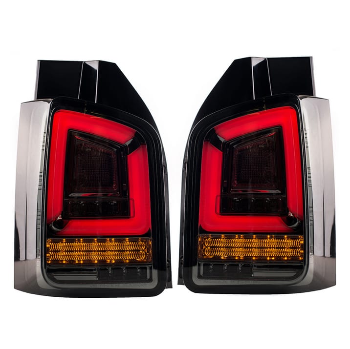 Lampy Volkswagen Transporter T5 Tył Dynamic LED Smoke