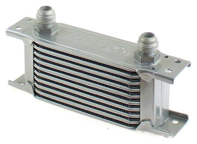 Chłodnica oleju TurboWorks Slim Line 10-rzędowa 140x75x50 AN8 Silver
