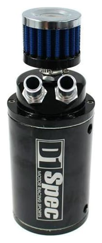 Oil Catch Tank D1Spec 0.48L 15mm Black + Filtr