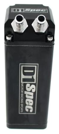 Oil Catch Tank D1Spec 0.48L 15mm Black Square