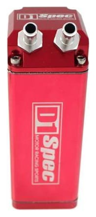 Oil Catch Tank D1Spec 0.48L 15mm Red Square