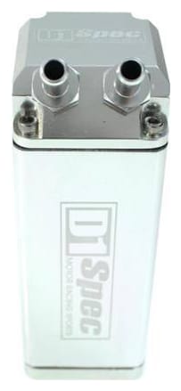 Oil Catch Tank D1Spec 0.48L 15mm Silver Square