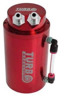Oil Catch Tank TurboWorks 0.7L 15mm Red