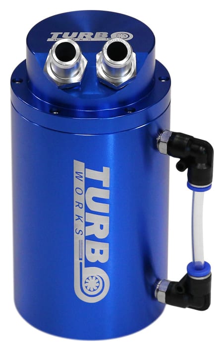 Oil Catch Tank TurboWorks 0.7L 20mm Blue