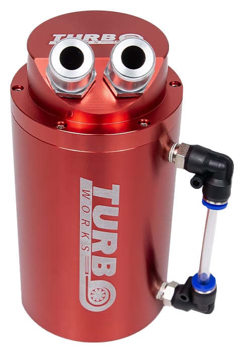 Oil Catch Tank TurboWorks 0.7L 20mm Red