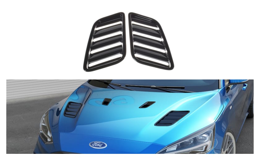 Otwory maski Ford Focus ST-Line I STV Większe Gloss Black