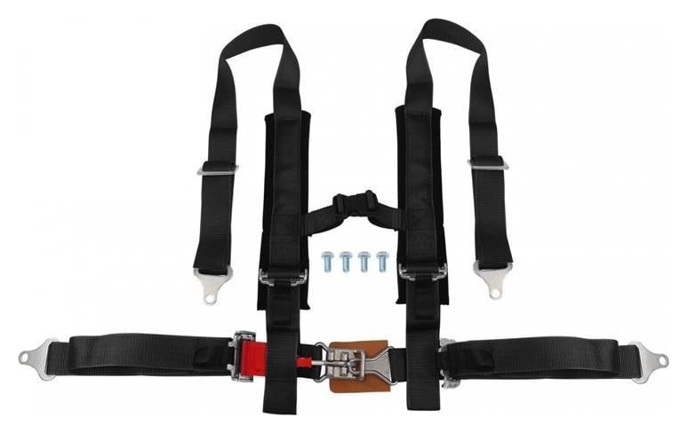 Pasy sportowe 4p 2" Czarne - Offroad