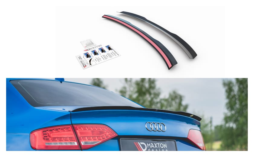 Przedłużenie Spoilera Audi A4 B8 Facelift Gloss Black