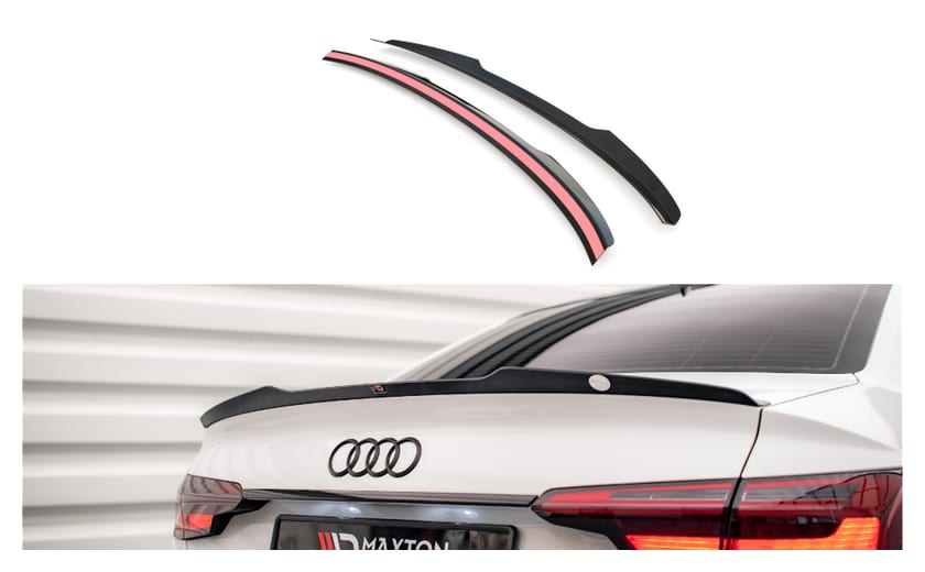 Przedłużenie Spoilera Audi A4 B9 Facelift Gloss Black