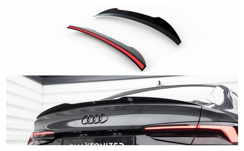 Przedłużenie Spoilera Audi A5 F5 Sportback S-Line v.1 Gloss Black