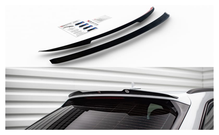Przedłużenie Spoilera Audi A6 C8 Gloss Black