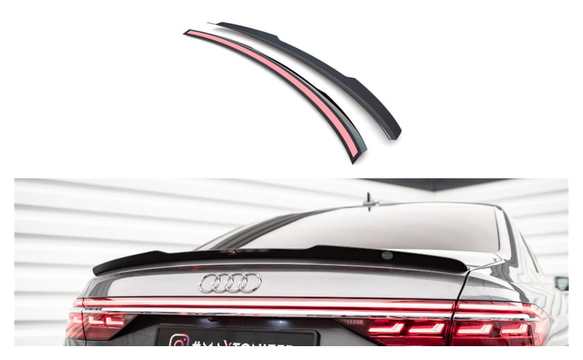Przedłużenie Spoilera Audi A8 D5 S-Line Gloss Black