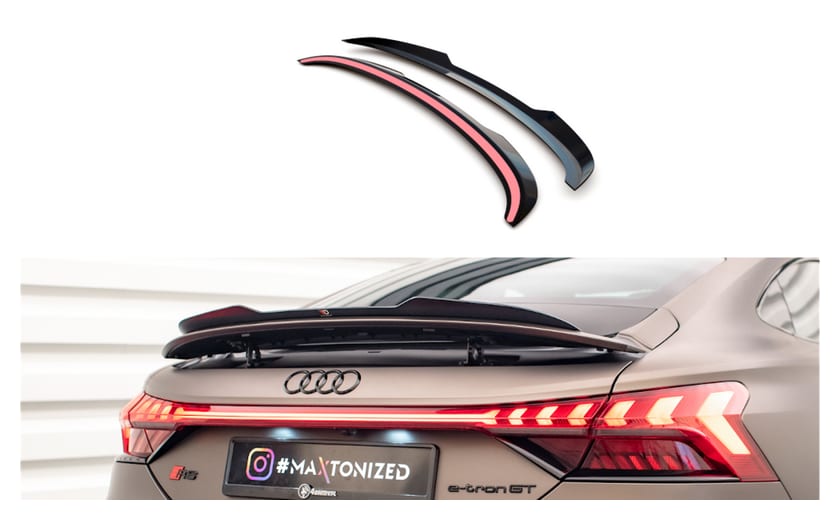 Przedłużenie Spoilera Audi e-Tron GT Gloss Black