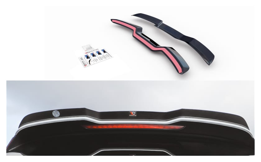 Przedłużenie Spoilera Audi RS3 8V Sportback v.3 Gloss Black