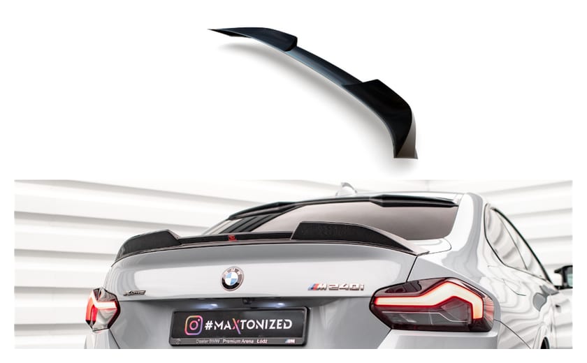 Przedłużenie Spoilera BMW 2 G42 G87 3D Gloss Black
