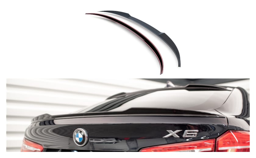 Przedłużenie Spoilera BMW X6 F16 F86 M-Pack 3D v.1 Gloss Black