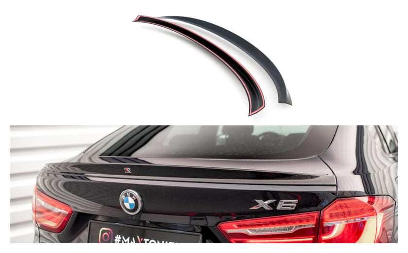 Przedłużenie Spoilera BMW X6 F16 F86 M-Pack 3D v.2 Gloss Black