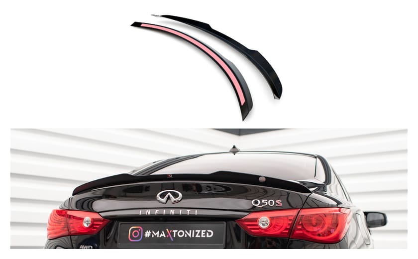 Przedłużenie Spoilera Infiniti Q50 S I Gloss Black