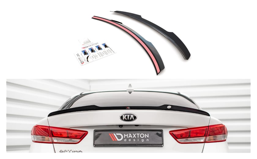 Przedłużenie Spoilera Kia Optima IV Gloss Black