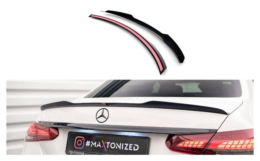 Przedłużenie Spoilera Mercedes-Benz E W213 Facelift Gloss Black
