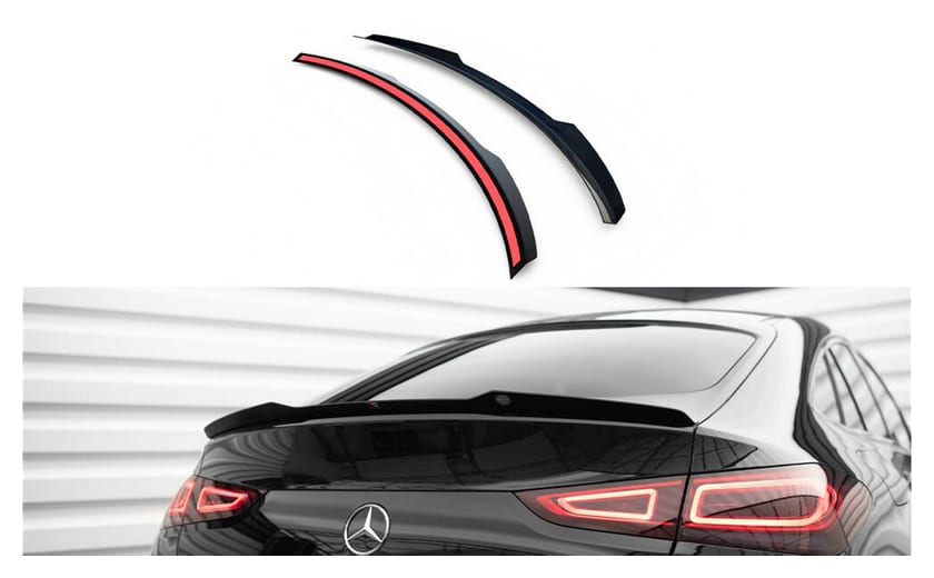 Przedłużenie Spoilera Mercedes-Benz GLE C167 Gloss Black