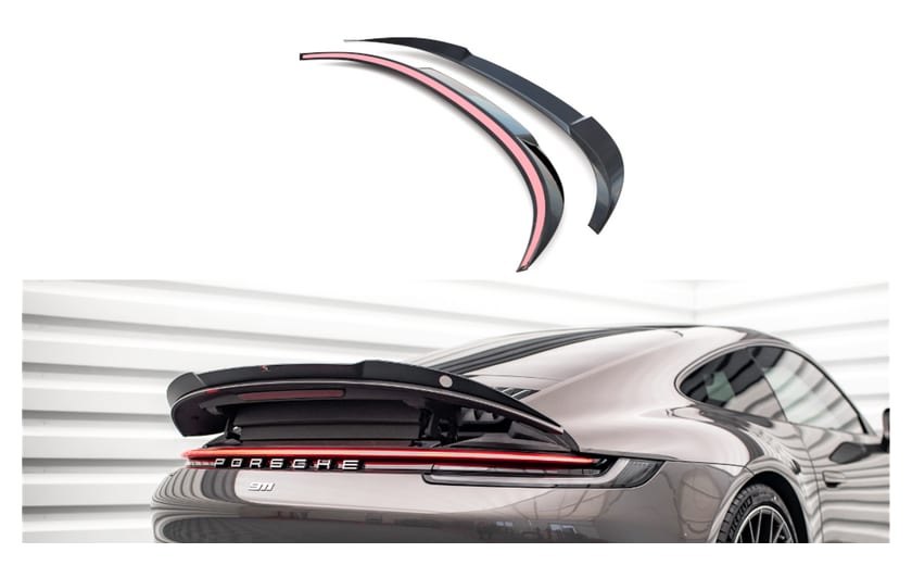 Przedłużenie Spoilera Porsche 911 Carrera 4S 992 Gloss Black